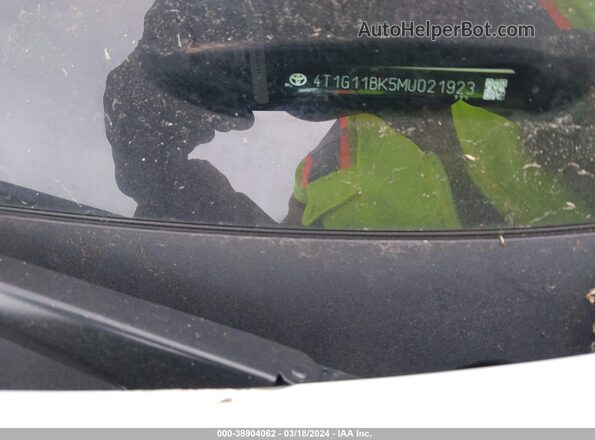 4T1G11BK5MU021923 2021 TOYOTA CAMRY Белый Вид подкапотного пространства
