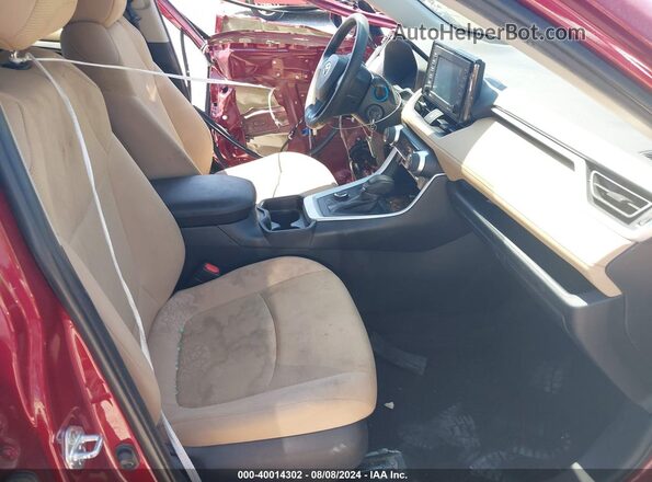 4T3LWRFV0MU047937 2021 TOYOTA LE Красный Вид салона спереди