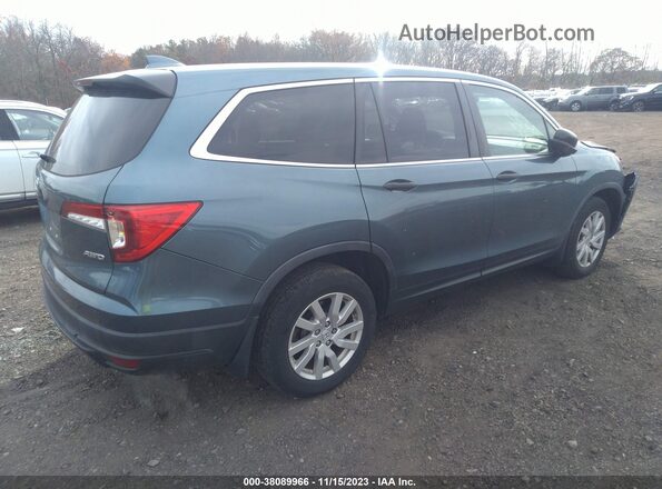 5FNYF6H14KB090906 2019 HONDA PILOT Light Blue Tył prawy
