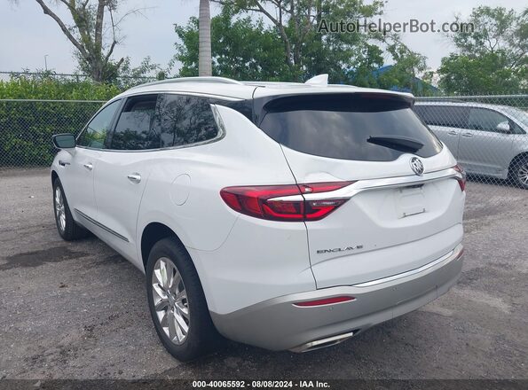 5GAERBKW5MJ259870 2021 BUICK ENCLAVE White Rear left