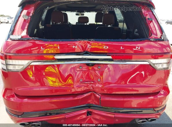 5LMYJ8XY4MNL01480 2021 LINCOLN AVIATOR Red Вид спереду