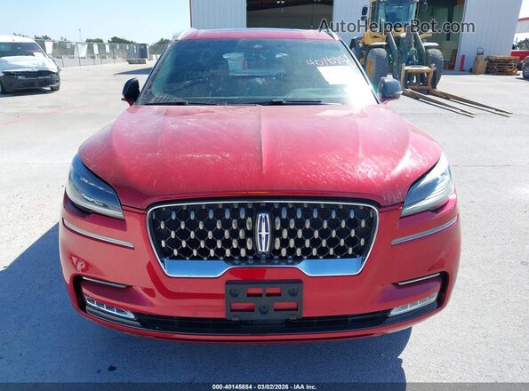 5LMYJ8XY4MNL01480 2021 LINCOLN AVIATOR Red Вид щитка приладів