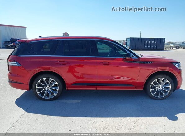 5LMYJ8XY4MNL01480 2021 LINCOLN AVIATOR Red Вид задньої частини салону