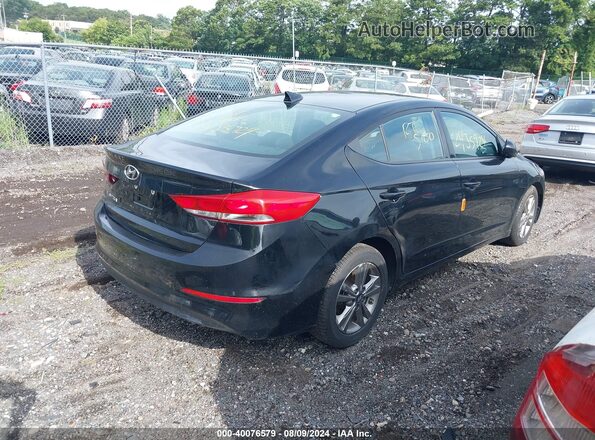 5NPD84LF5JH281217 2018 HYUNDAI ELANTRA Black Tył prawy