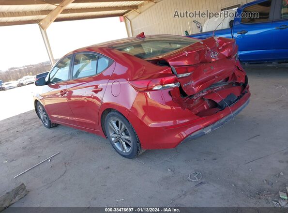5NPD84LF6HH048568 2017 HYUNDAI ELANTRA Red Trasero izquierdo
