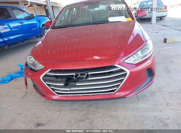 5NPD84LF6HH048568 2017 HYUNDAI ELANTRA Red Vista del cuadro de instrumentos