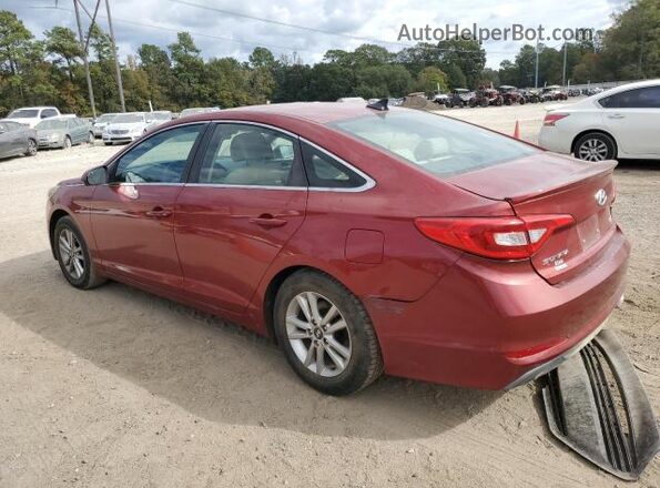 5NPE24AFXGH428262 2016 HYUNDAI SONATA Red უკანა მარცხენა