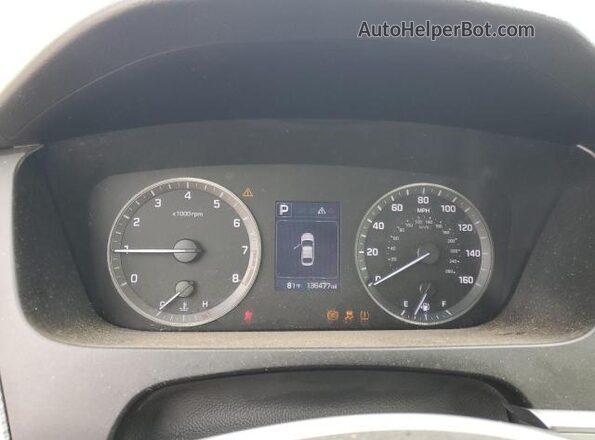 5NPE24AFXGH428262 2016 HYUNDAI SONATA Red ხელსაწყოთა პანელის ხედი
