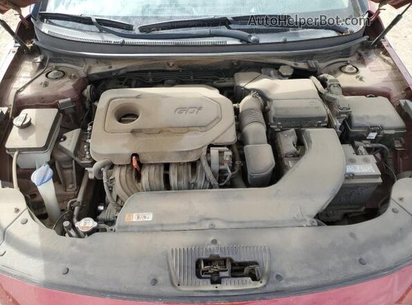 5NPE24AFXGH428262 2016 HYUNDAI SONATA Red უკანა სალონის ხედი