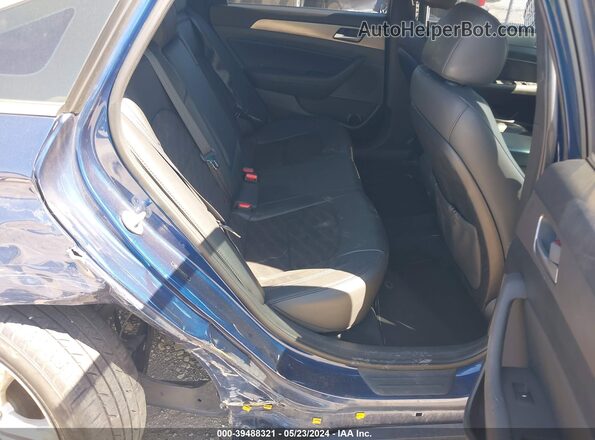 5NPE34AF8JH649721 2018 HYUNDAI SONATA Blue Vista de la etiqueta del VIN