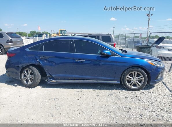 5NPE34AF8JH649721 2018 HYUNDAI SONATA Blue Vista interior de 360 grados