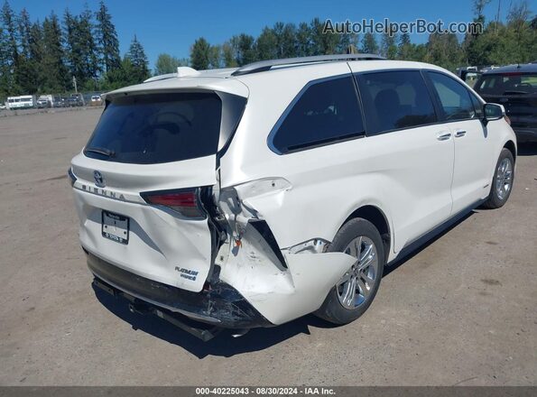 5TDESKFCXMS027643 2021 TOYOTA SIENNA White Задня права чверть
