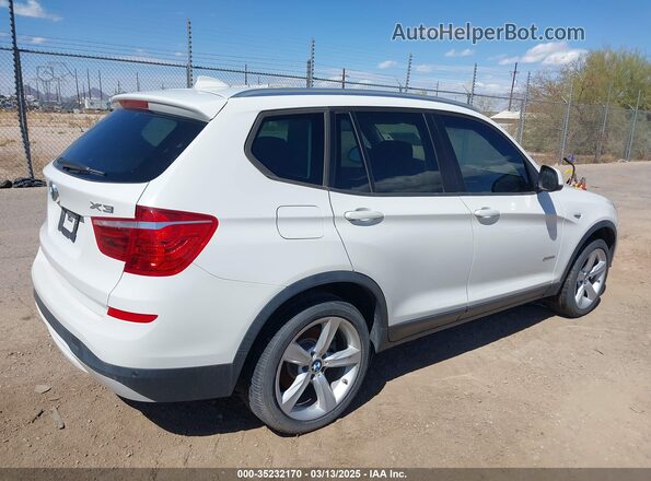 5UXWZ7C37H0X42033 2017 BMW X3 White Задня права чверть