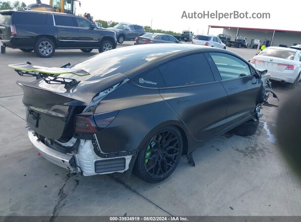 5YJ3E1EA8MF100733 2021 TESLA MODEL 3 Black უკანა მარჯვენა