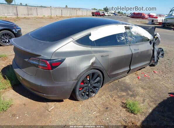 5YJ3E1EB3JF072456 2018 TESLA MODEL 3 Серый Задняя правая четверть