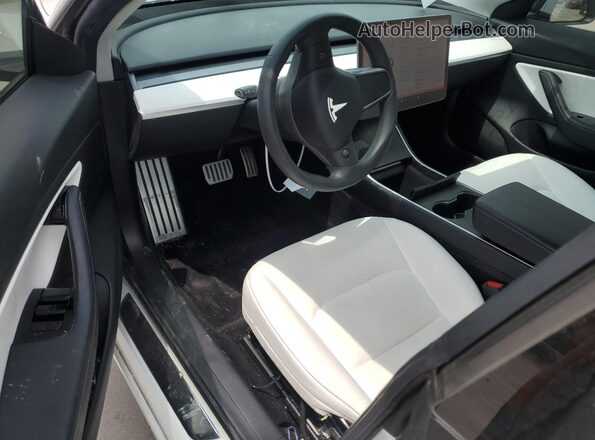 5YJ3E1EBXKF454663 2019 TESLA MODEL White 