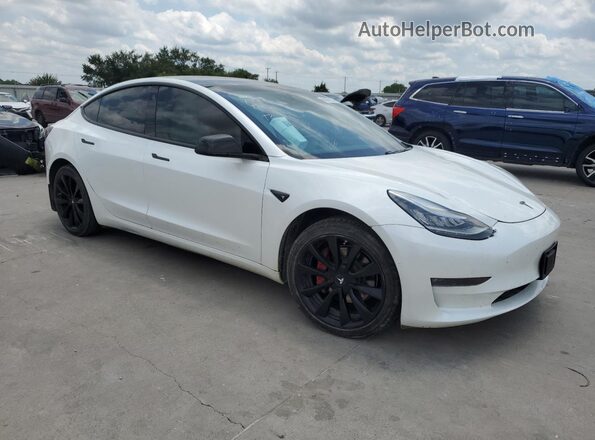 5YJ3E1EBXKF454663 2019 TESLA MODEL White Սալոնի դիմացի տեսք