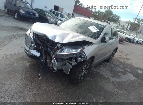 JA4AR3AU7LU019374 2020 MITSUBISHI OUTLANDER SPORT Silver Vista tres cuartos delantera izquierda