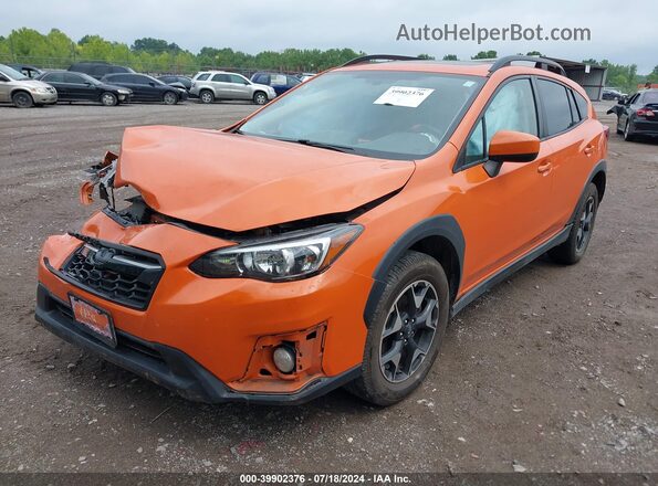 JF2GTAEC1LH219619 2020 SUBARU CROSSTREK Orange წინა მარცხენა ხედი სამი მეოთხედიდან