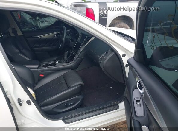 JN1EV7AP9KM540943 2019 INFINITI Q50 White Widok wnętrza z przodu