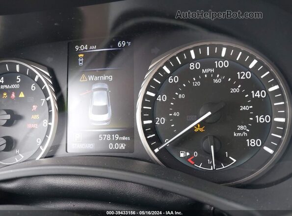 JN1EV7AP9KM540943 2019 INFINITI Q50 White Widok tylnych siedzeń