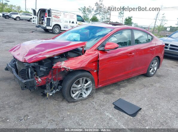 KMHD84LF5HU388215 2017 HYUNDAI ELANTRA Red Передня ліва чверть