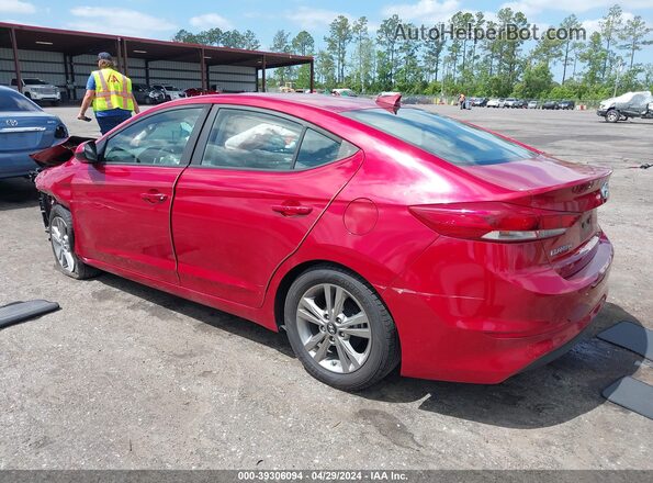 KMHD84LF5HU388215 2017 HYUNDAI ELANTRA Red Задня ліва чверть
