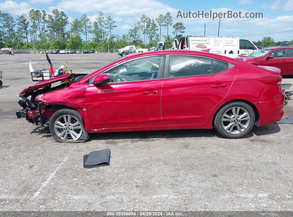 KMHD84LF5HU388215 2017 HYUNDAI ELANTRA Red Вид задньої частини салону