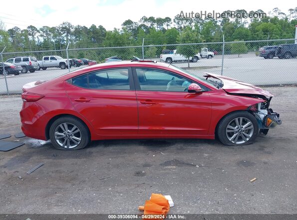 KMHD84LF5HU388215 2017 HYUNDAI ELANTRA Red Вид щитка приладів