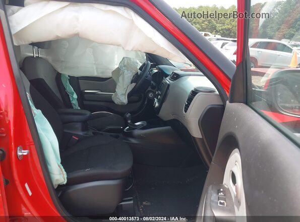 KNDJN2A23K7672081 2019 KIA SOUL Red Vista interior delantera
