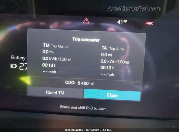 YV4ED3GMXP2055457 2023 VOLVO C40 RECHARGE PURE ELECTRIC Gray 