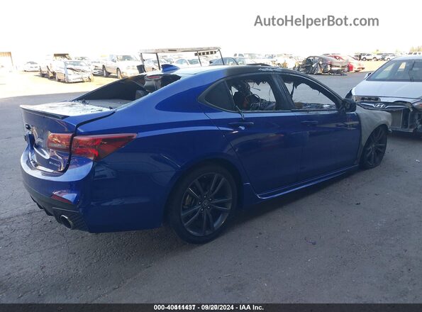 19UUB3F6XKA005522 2019 ACURA TLX Blue უკანა მარჯვენა