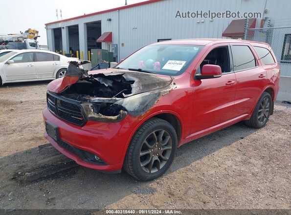1C4RDJDG4JC232139 2018 DODGE DURANGO Red Front left