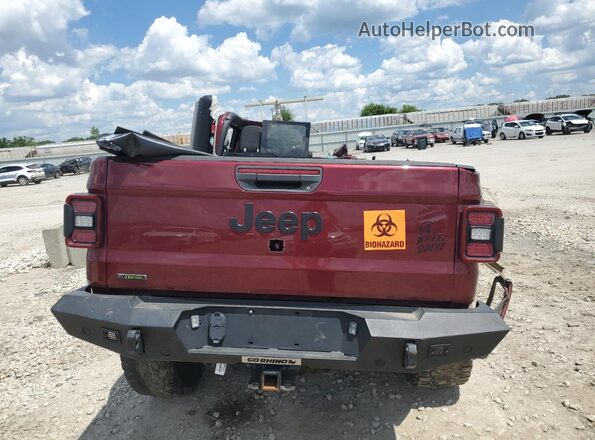 1C6JJTAM0ML604972 2021 JEEP GLADIATOR Burgundy უკანა ხედი