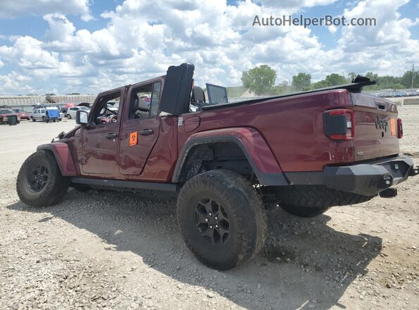 1C6JJTAM0ML604972 2021 JEEP GLADIATOR Burgundy უკანა მარცხენა