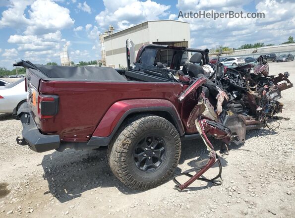 1C6JJTAM0ML604972 2021 JEEP GLADIATOR Burgundy უკანა მარჯვენა