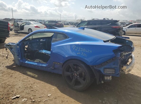 1G1FH1R72H0163388 2017 CHEVROLET CAMARO Blue Trasero izquierdo