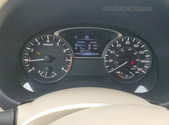 1N4AL3AP4HC257414 2017 NISSAN ALTIMA Black ხელსაწყოთა პანელის ხედი