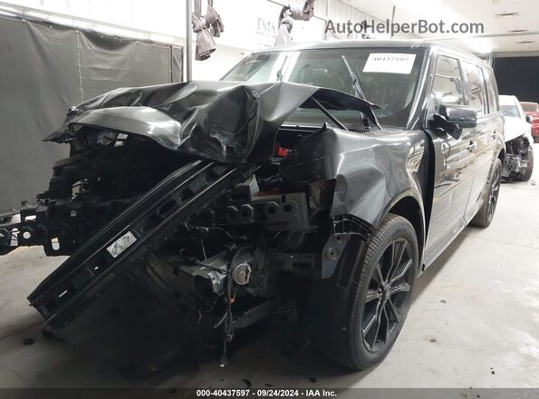 2FMGK5C81JBA01614 2018 FORD FLEX Black Առջևի ձախ երեք քառորդ տեսարան