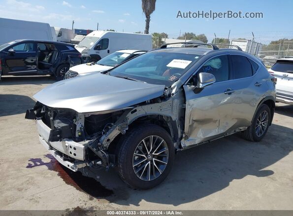 2T2GKCEZ3RC020467 2024 LEXUS NX 350H Gray წინა მარცხენა ხედი სამი მეოთხედიდან