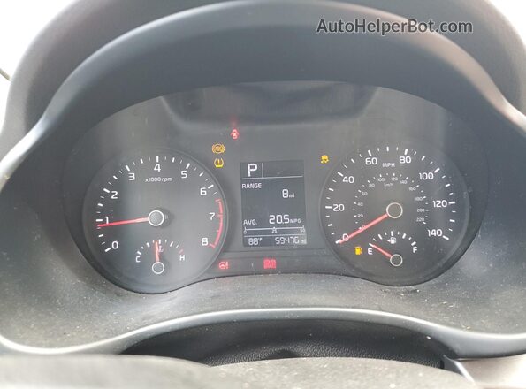 3KPA24AD7LE331788 2020 KIA RIO White Vista del cuadro de instrumentos