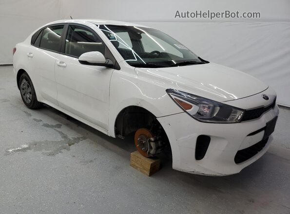 3KPA24AD7LE331788 2020 KIA RIO White Vista de la etiqueta del VIN