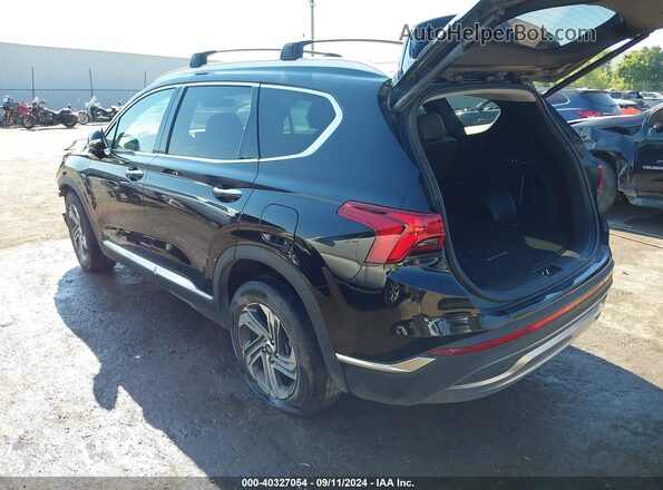 5NMS34AJ7MH365750 2021 HYUNDAI SANTA FE Черный Задняя левая четверть