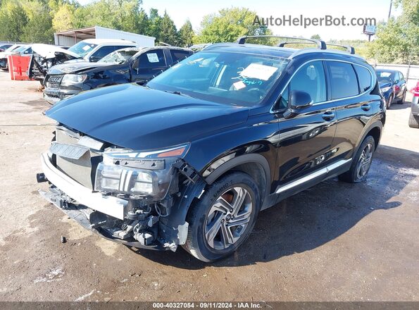 5NMS34AJ7MH365750 2021 HYUNDAI SANTA FE Черный Передняя левая четверть