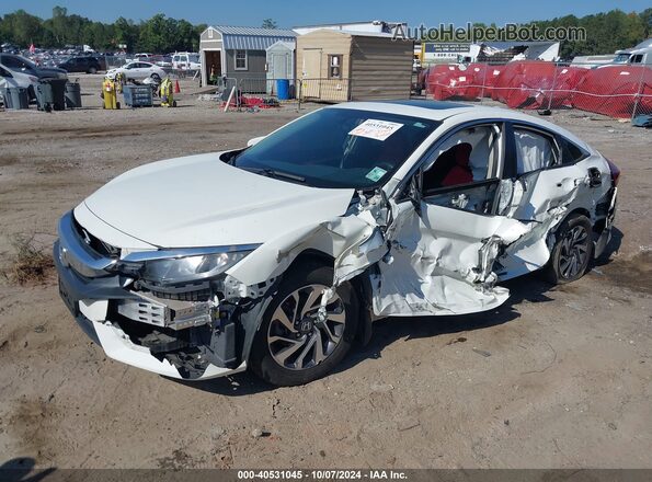 19XFC2F75JE014180 2018 HONDA CIVIC White წინა მარცხენა ხედი სამი მეოთხედიდან
