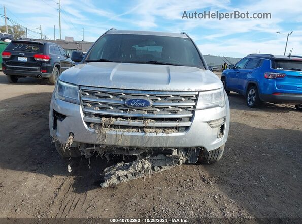 1FM5K8D80JGA24608 2018 FORD FORD EXPLORER Silver Vista frontal