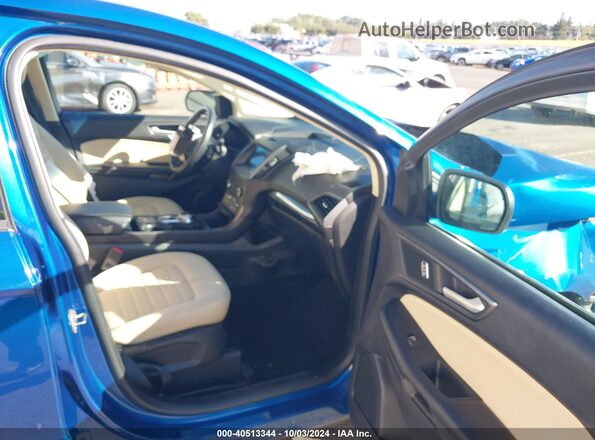 2FMPK4G92LBA73647 2020 FORD EDGE Blue Front interior view