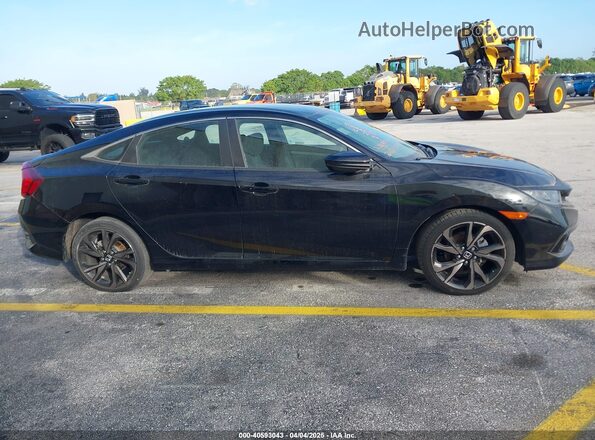 2HGFC2F84MH527942 2021 HONDA CIVIC Black Սալոնի հետևի տեսք