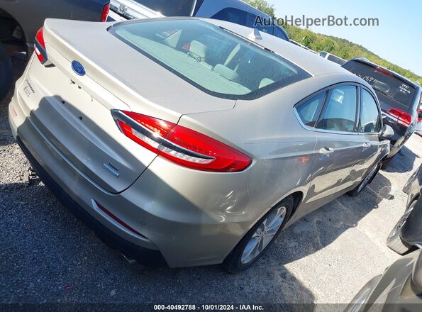 3FA6P0HD5KR246788 2019 FORD FUSION Beige Задня права чверть