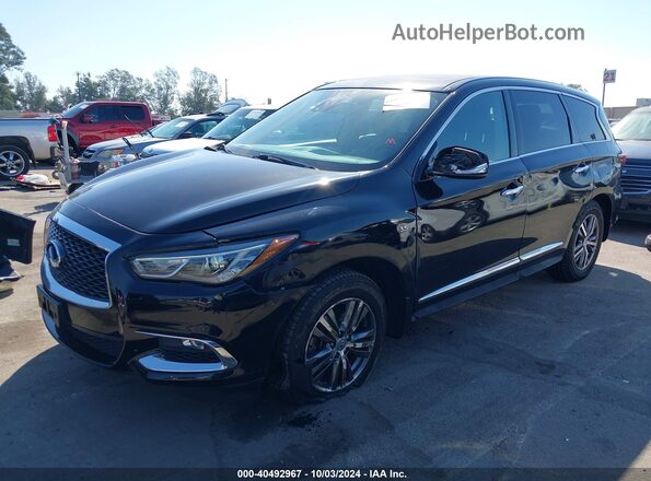 5N1DL0MM7LC548677 2020 INFINITI QX60 Black Առջևի ձախ երեք քառորդ տեսարան